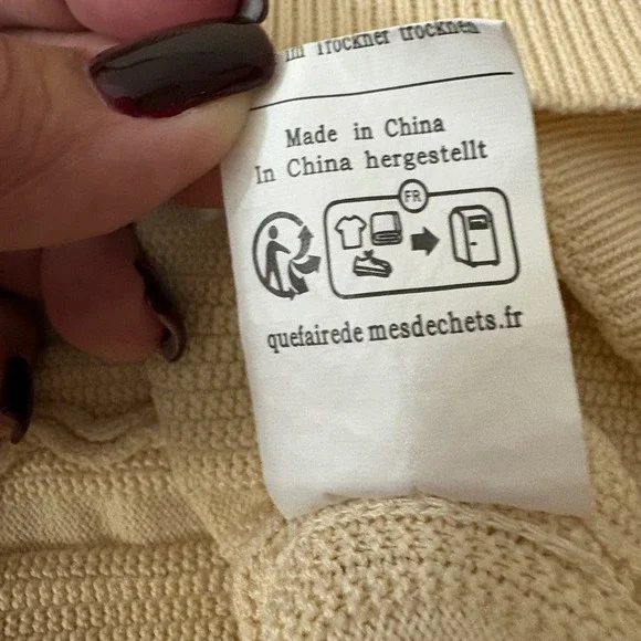 PJ Paul Jones Mens Polo Shirt Beige Textured Knit Short Sleeve Casual Golf XL - Picture 13 of 14